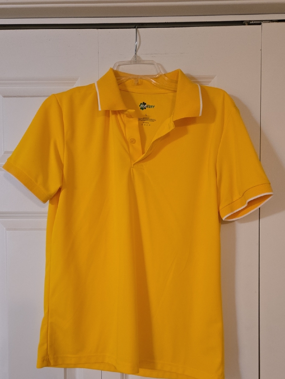 Discovery Short Sleeve Polo Tee in Yellow